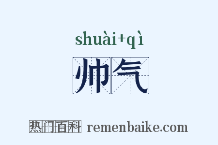 帅气是什么意思的图片